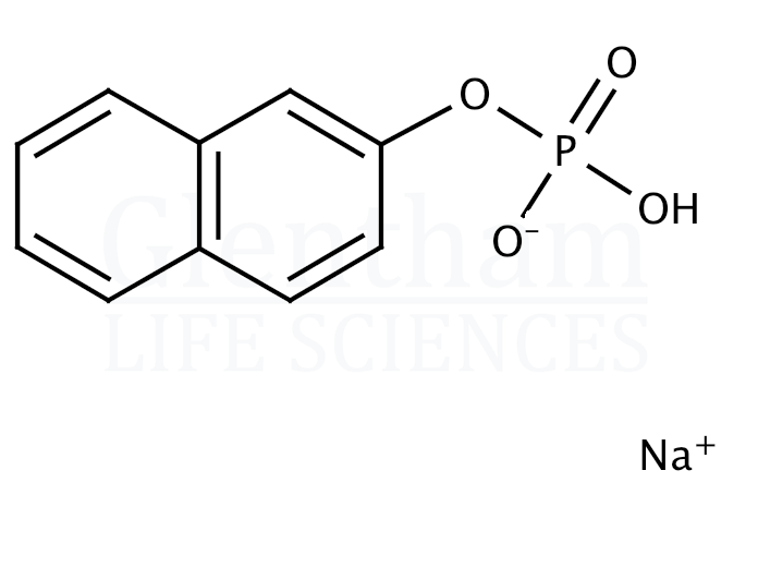 Structure for 2-Naphthyl phosphate monosodium salt