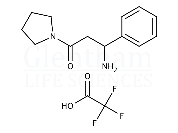 Structure for 1-[(2S)-Amino-1-oxo-3-phenylpropyl]pyrrolidine mono(trifluoroacetate) (144646-34-4)