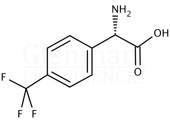Structure for 4-(Trifluoromethyl)-L-phenylglycine  (144789-75-3)