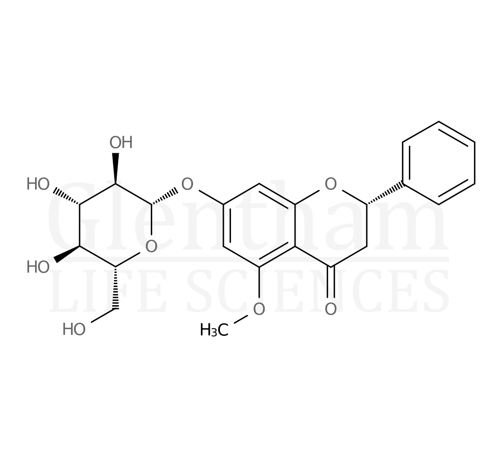 5-MethoxyPinocembroside Structure