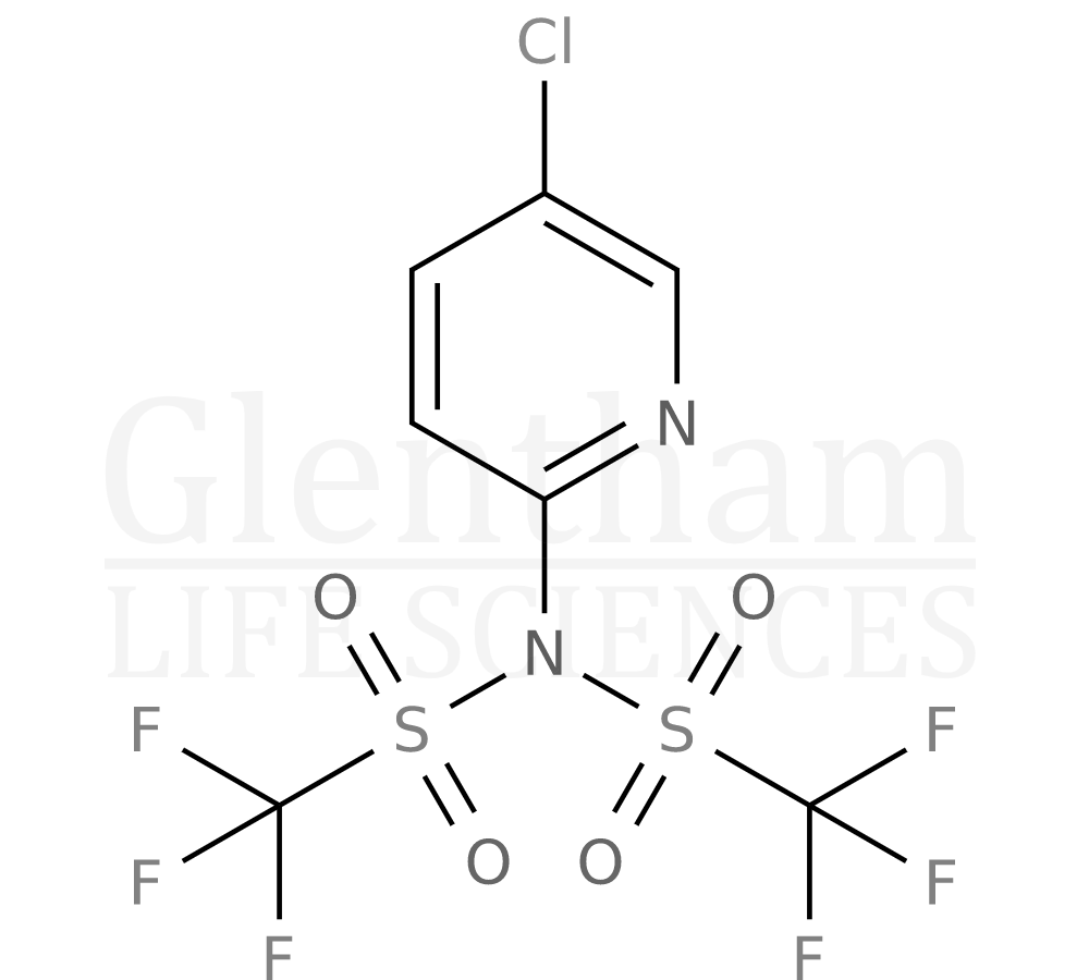  N-(5-Chloro-2-pyridyl)bis(trifluoromethanesulfonimide) Structure