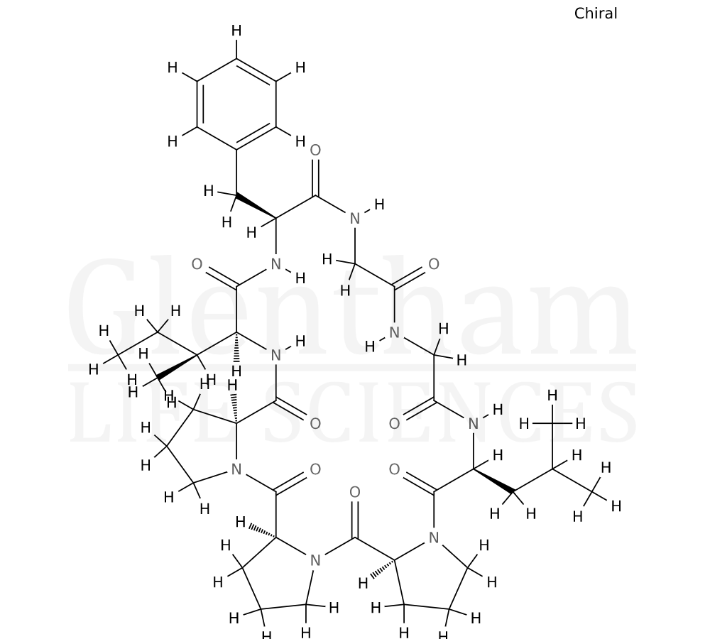 Structure for Heterophyllin B (145459-19-4)