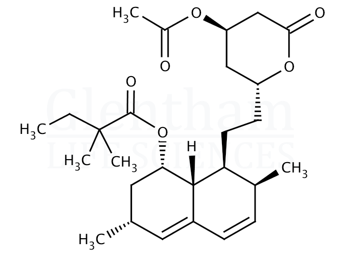 Structure for Acetylsimvastatin (145576-25-6)