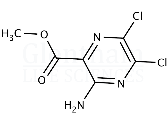 Methyl 3-amino-5,6-dichloro-2-pyrazinecarboxylate Structure