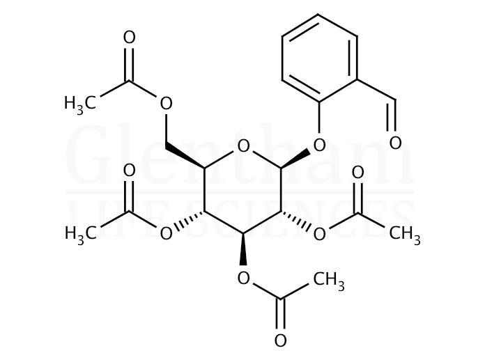 2-Formylphenyl 2,3,4,6-tetra-O-acetyl-b-D-glucopyranoside Structure
