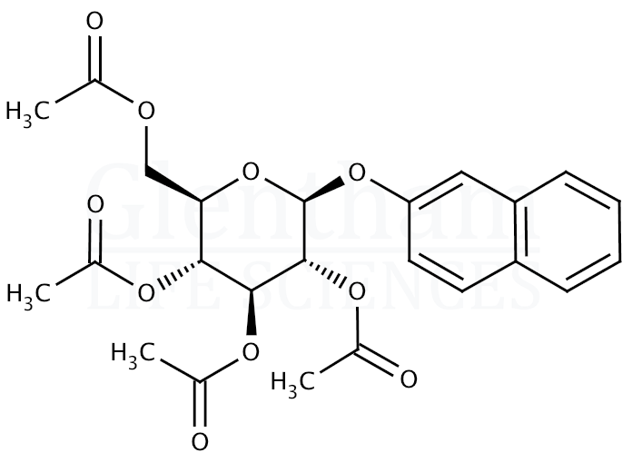 β-Naphthyl β-D-glucopyranoside tetraacetate Structure