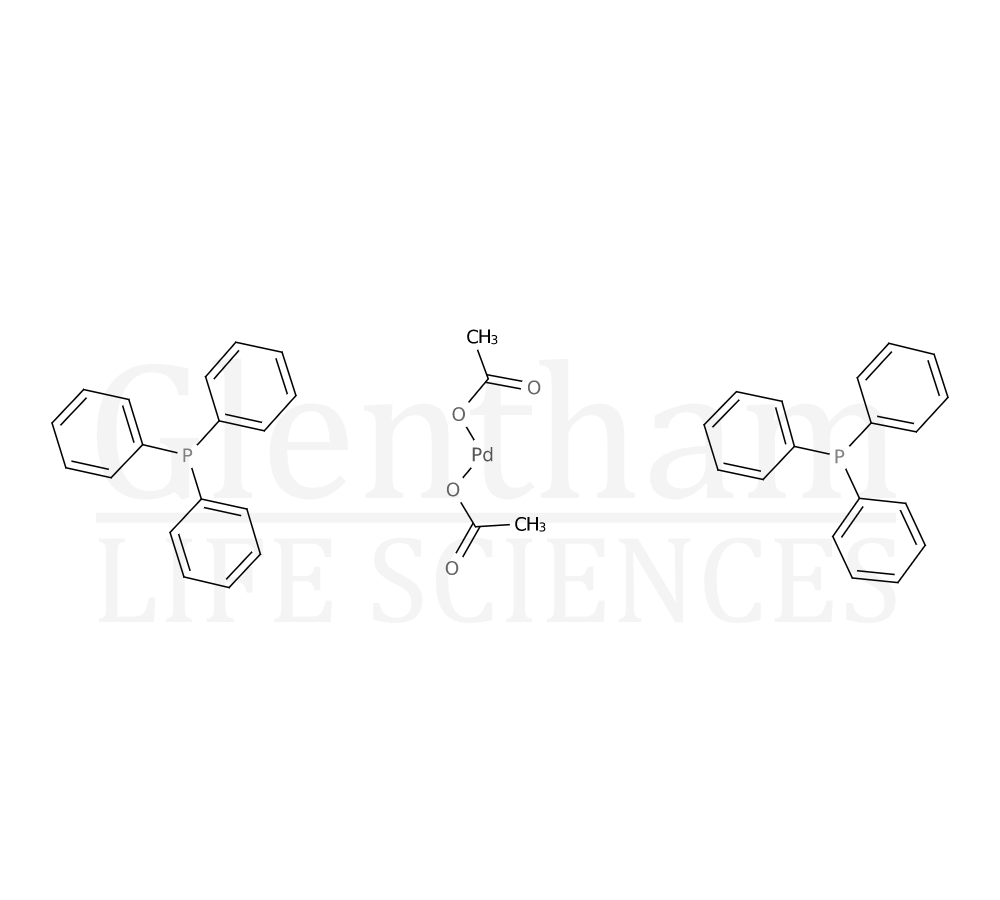 Structure for Bis(triphenylphosphine) palladium(II) acetate, 98%