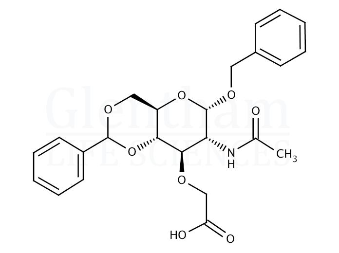 Benzyl N-acetyl-4,6-O-benzylidene normuranic acid Structure