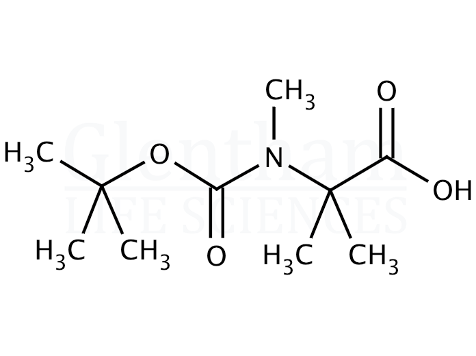 Structure for Boc-N-Me-Aib-OH  