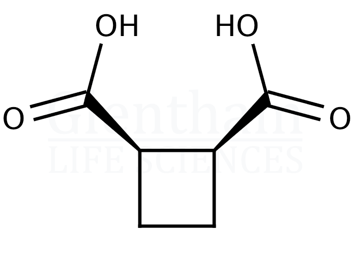 cis-Cyclobutane-1,2-dicarboxylic acid Structure