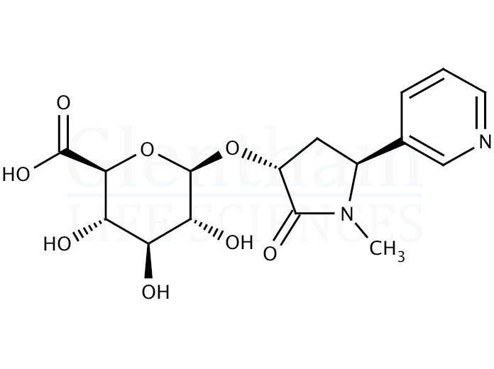 N-(trans-3-Hydroxycotinine)-b-D-glucuronide Structure
