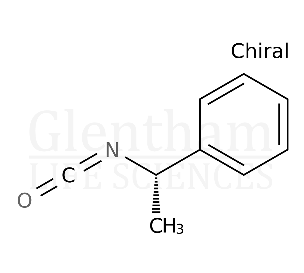 Structure for  (S)-(-)-1-Phenylethyl isocyanate  (14649-03-7)