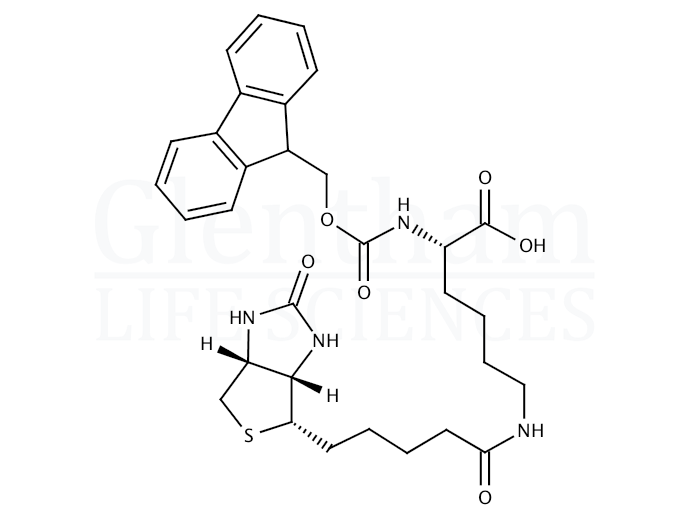 Fmoc-Lys(biotinyl)-OH Structure