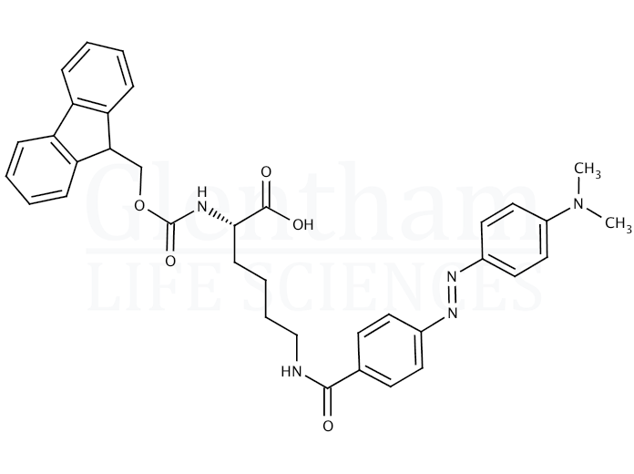 Structure for Fmoc-L-Lys(Dabcyl)-OH (146998-27-8)