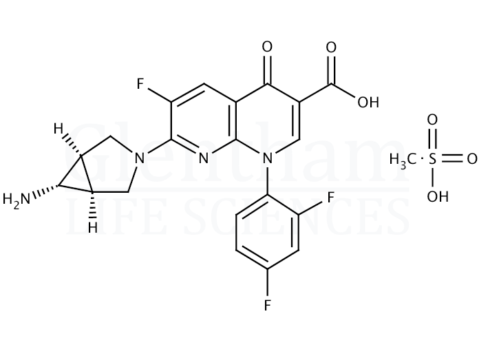 Trovafloxacin mesylate Structure