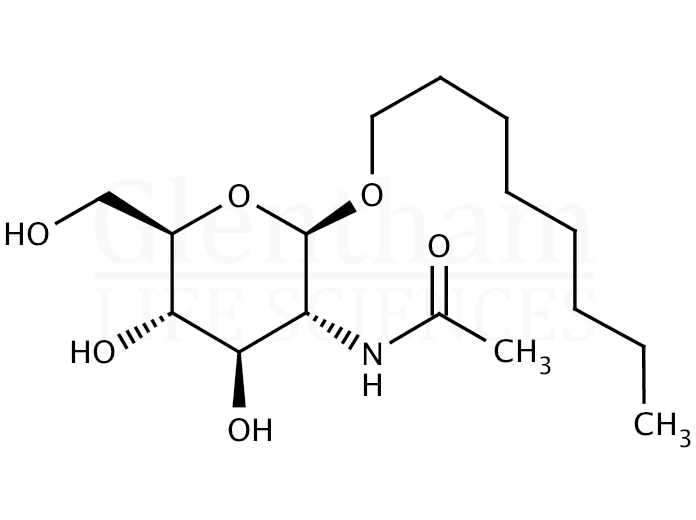 Structure for Octyl 2-acetamido-2-deoxy-b-D-glucopyranoside