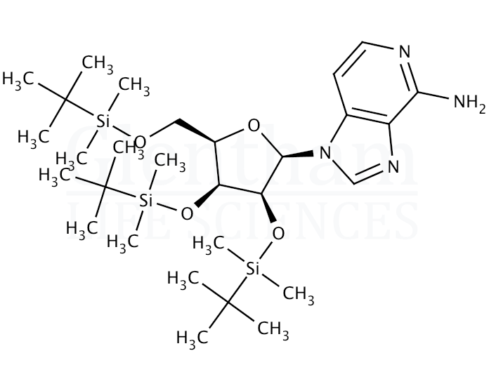 4-Amino-1-(2'',3'',5''-tri-O-tert-butyldimethylsilyl-b-D-ribofuranosyl)-imidazo[4,5-c]pyridine Structure