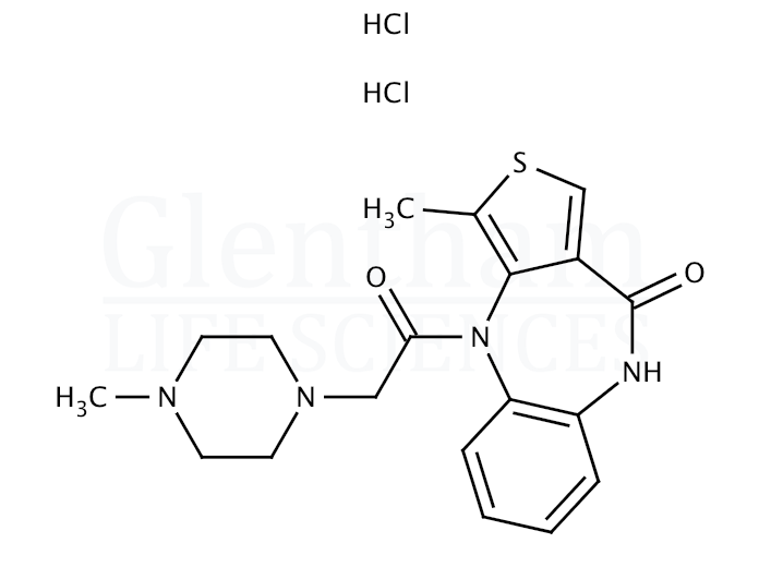 Structure for  Telenzepine dihydrochloride hydrate  (147416-96-4 (anhydrous))