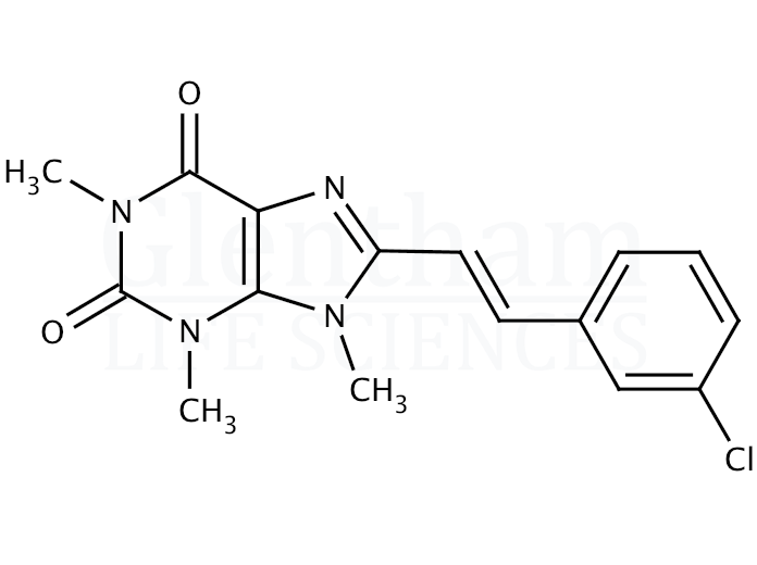 8-(3-Chlorostyryl)caffeine Structure