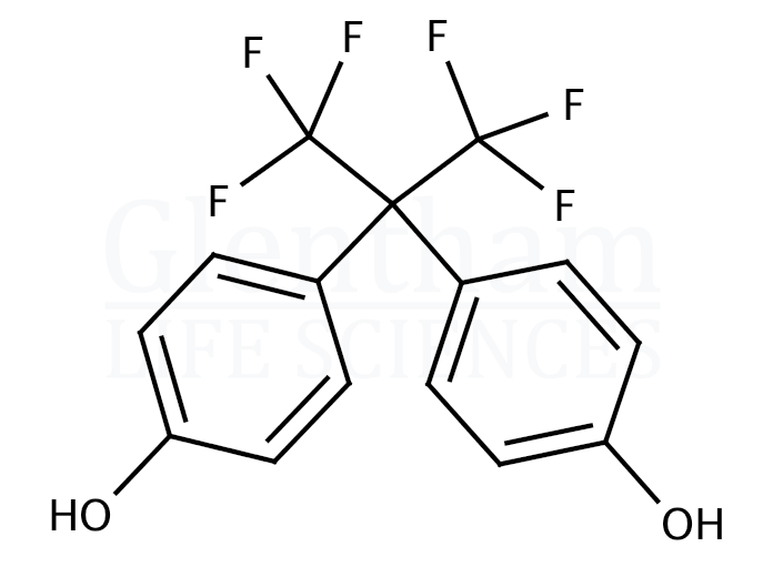 4,4''-(Hexafluoroisopropylidene)diphenol (Bisphenol AF) Structure