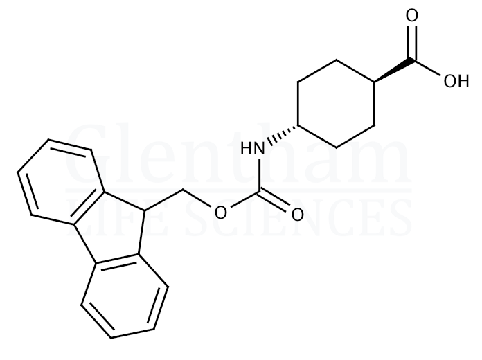 trans-4-(Fmoc-amino)cyclohexanecarboxylic acid   Structure