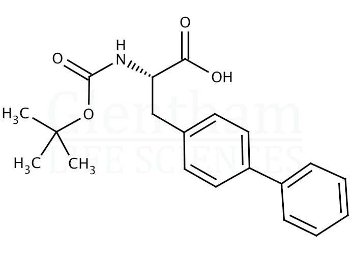 Structure for Boc-4-phenyl-Phe-OH (147923-08-8)