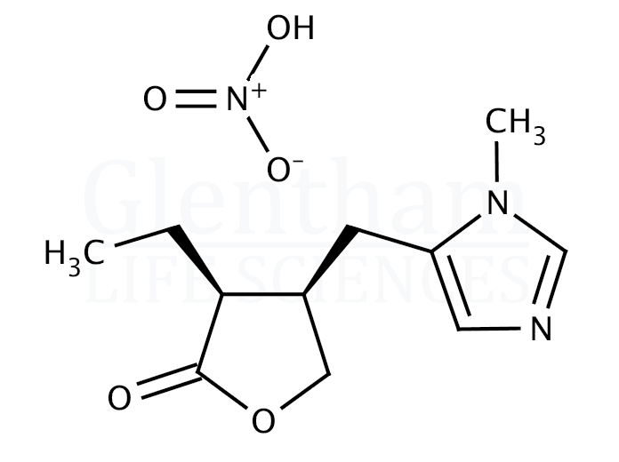 Structure for Pilocarpine nitrate