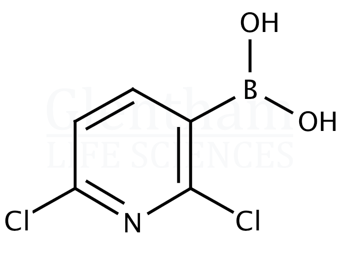 2,6-Dichloropyridine-3-boronic acid Structure