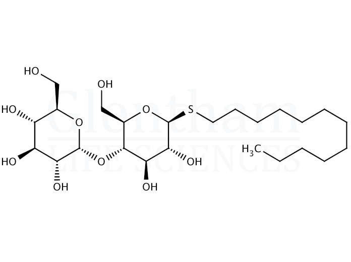 Structure for  Dodecyl b-D-thiomaltopyranoside  (148565-58-6)