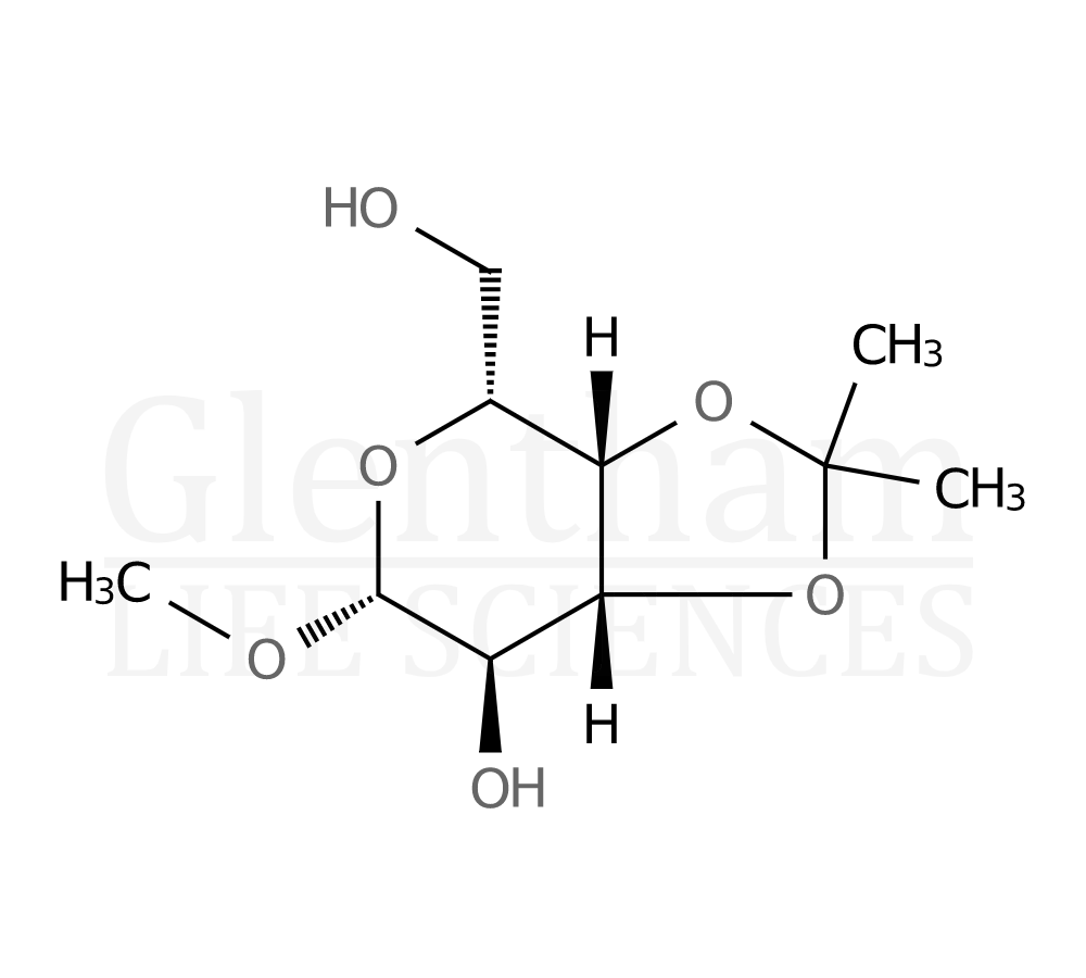 Structure for Methyl 3,4-O-isopropylidene-β-D-galactopyranoside