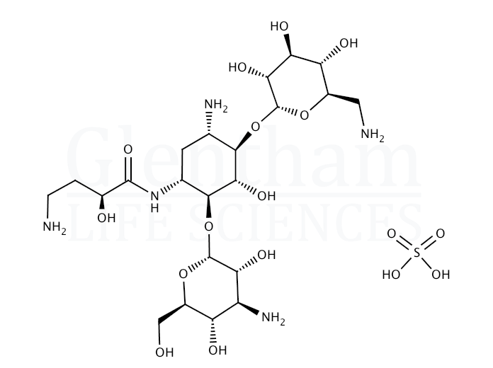 Structure for Amikacin sulfate salt