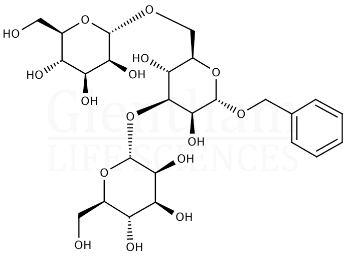 Benzyl 3,6-di-O-(α-D-mannopyranosyl)-α-D-mannopyranoside Structure