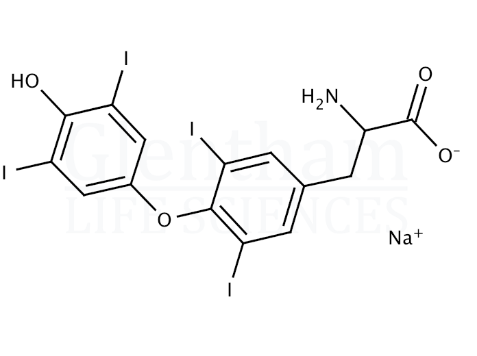 DL-Thyroxine sodium salt Structure