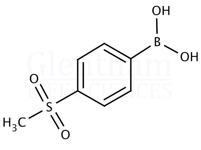 4-(Methanesulfonyl)phenylboronic acid Structure