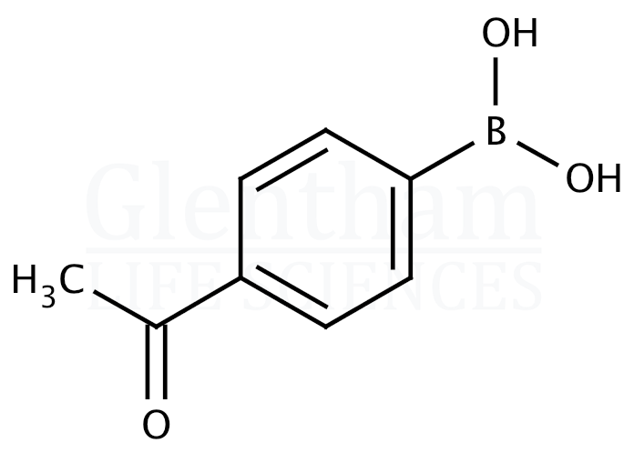 4-Acetylphenylboronic acid Structure