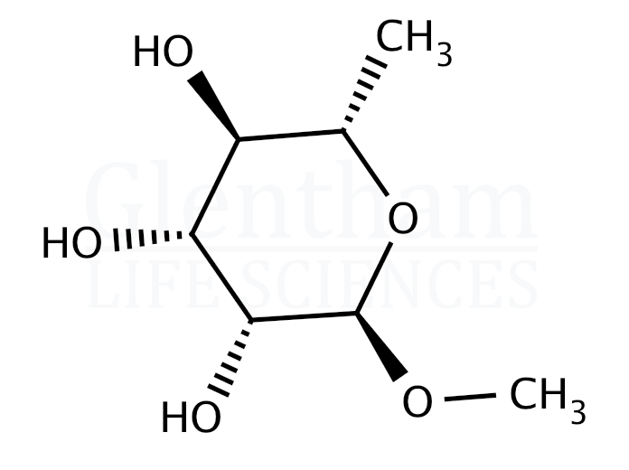Structure for Methyl a-L-rhamnopyranoside (14917-55-6)