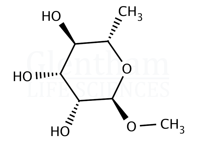 Structure for  Methyl a-L-rhamnopyranoside  (14917-55-6)