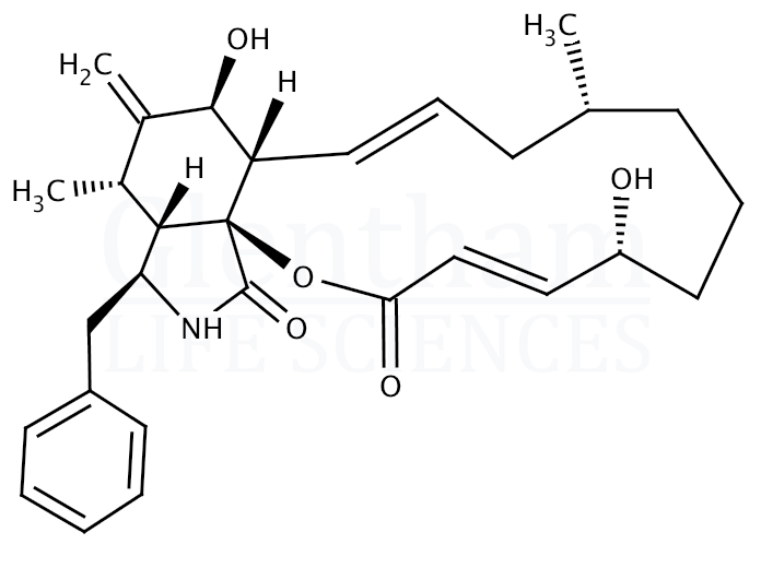 Structure for Cytochalasin B  (14930-96-2)