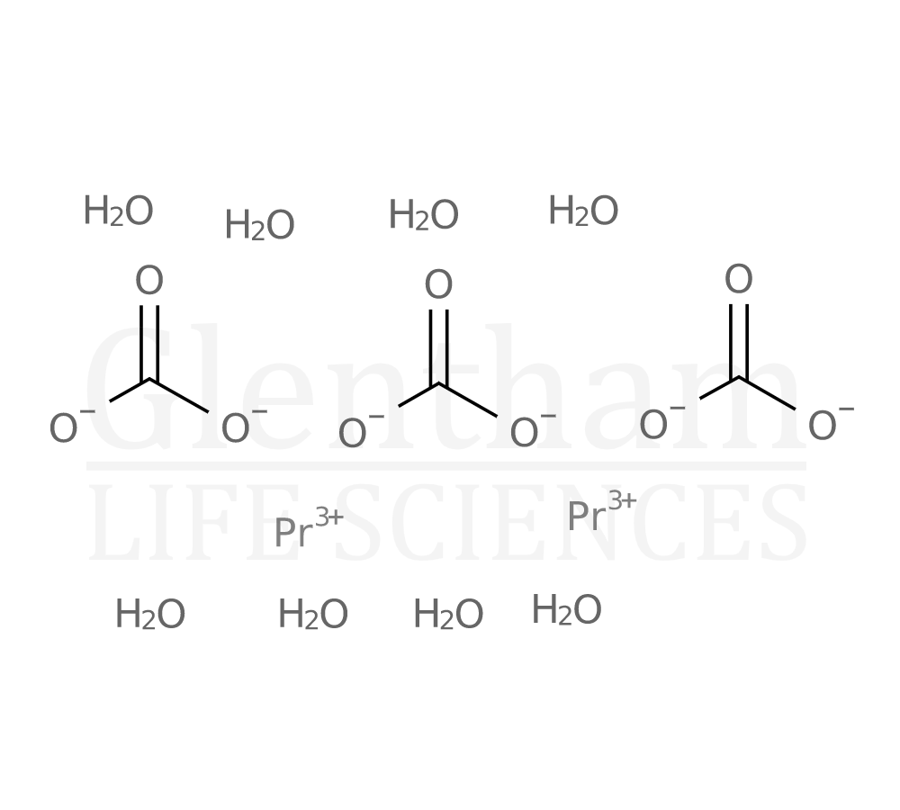 Praseodymium carbonate hydrate, 99.9% Structure