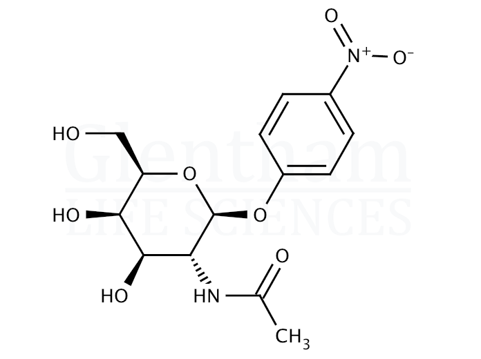 4-Nitrophenyl 2-acetamido-2-deoxy-b-D-galactopyranoside Structure