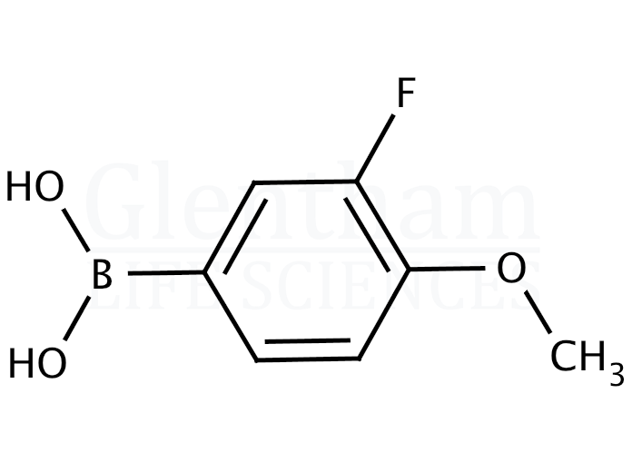 Structure for 3-Fluoro-4-methoxyphenylboronic acid