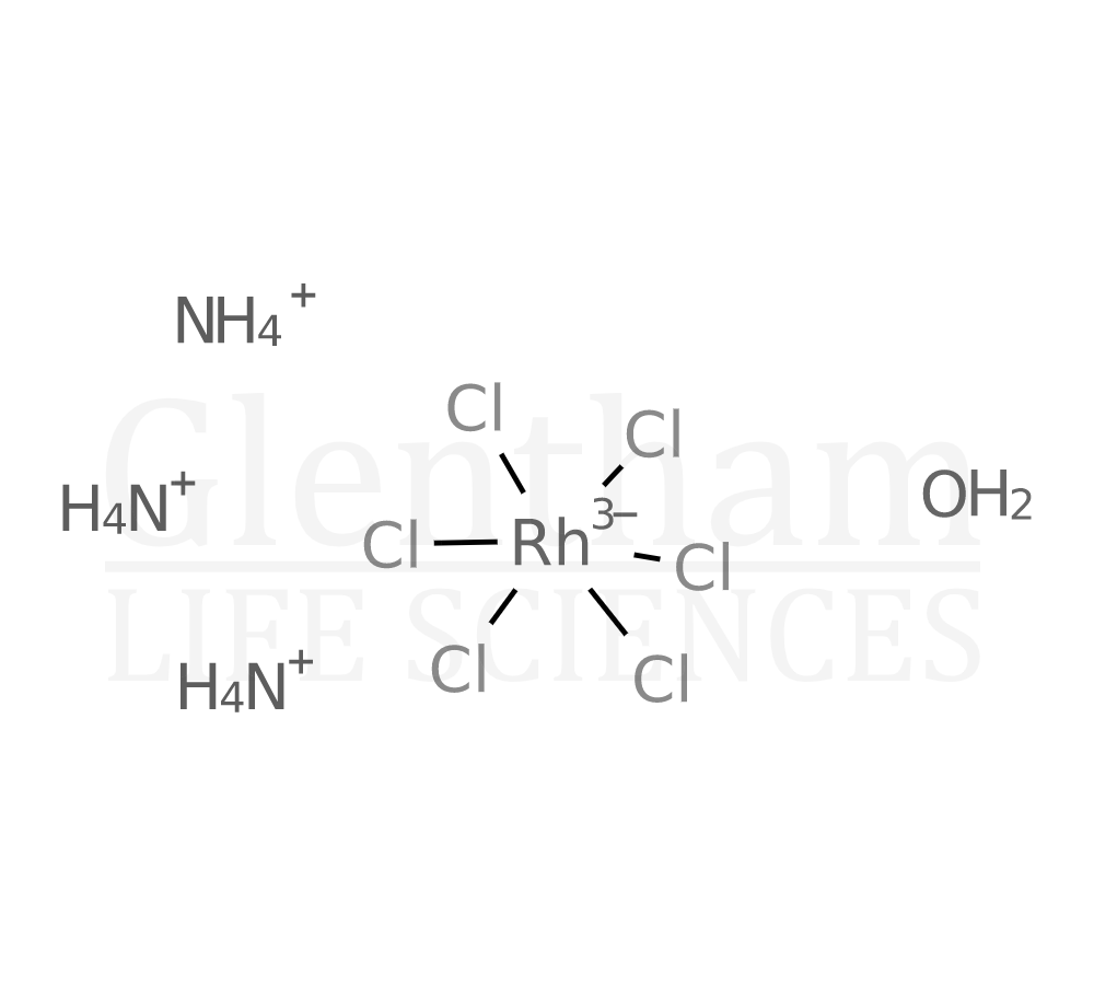 Structure for Sodium hexachlororhodate(III) hydrate, 99.95% (metals basis)