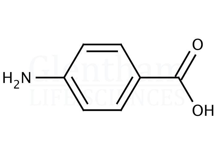 4-Aminobenzoic acid, USP grade Structure