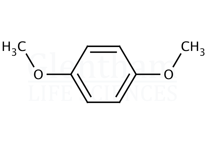 Structure for Hydroquinone dimethyl ether (1,4-Dimethoxybenzene)