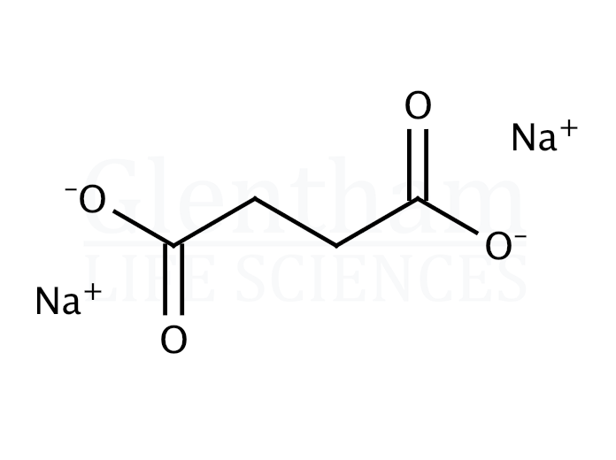 Succinic acid disodium salt, anhydrous, USP grade Structure