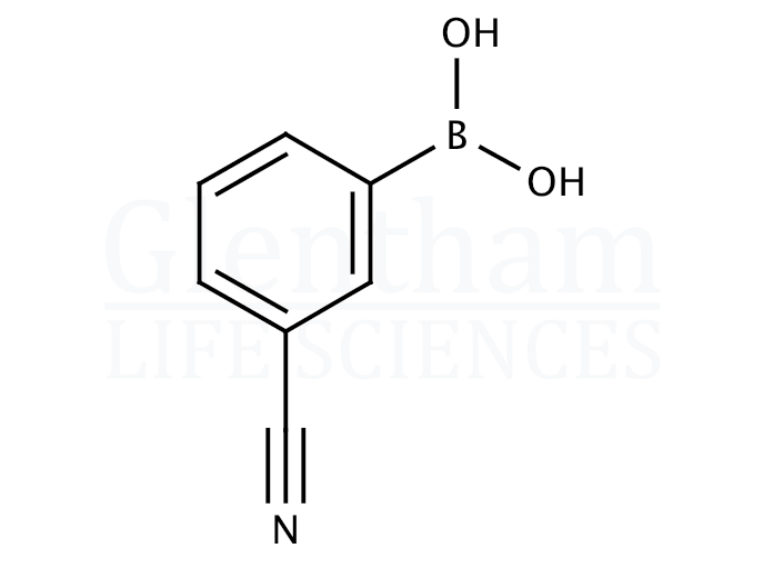 3-Cyanophenylboronic acid Structure