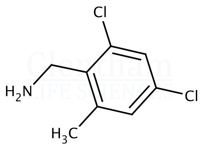 2,4-Dichloro-6-methylbenzylamine Structure