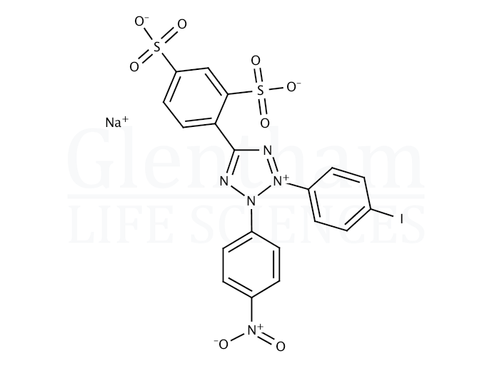 4-(3-(4-iodophenyl)-2-(4-nitrophenyl)-2H-5-tetrazolio)-1,3-benzenedisulfonate Structure