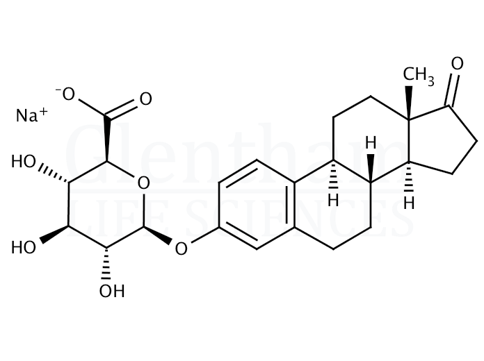 Structure for Estrone b-D-glucuronide sodium salt