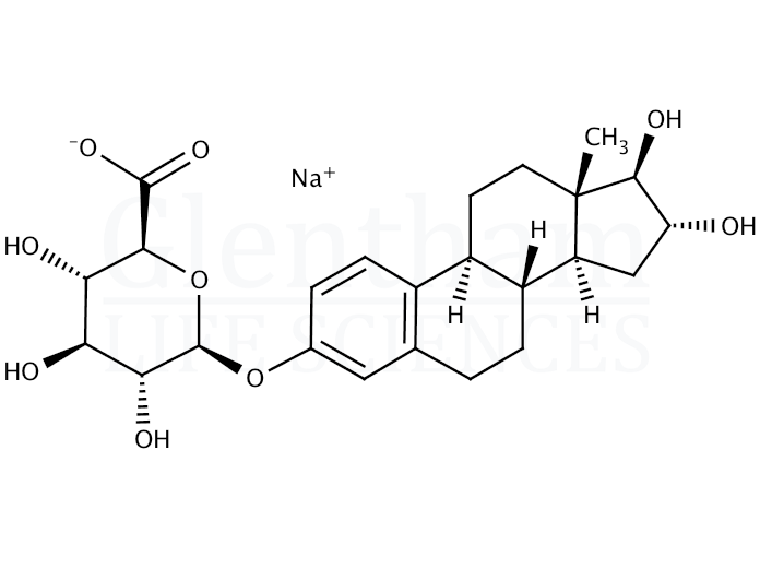 Structure for Estriol 3-(β-D-glucuronide) sodium salt